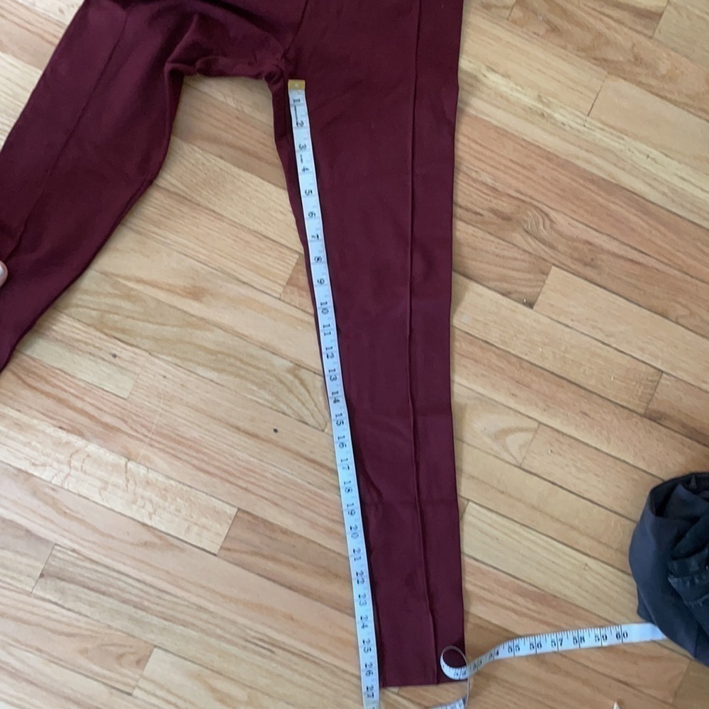 NWT Burgundy Skinny Stretch Pants - Picture 4 of 5